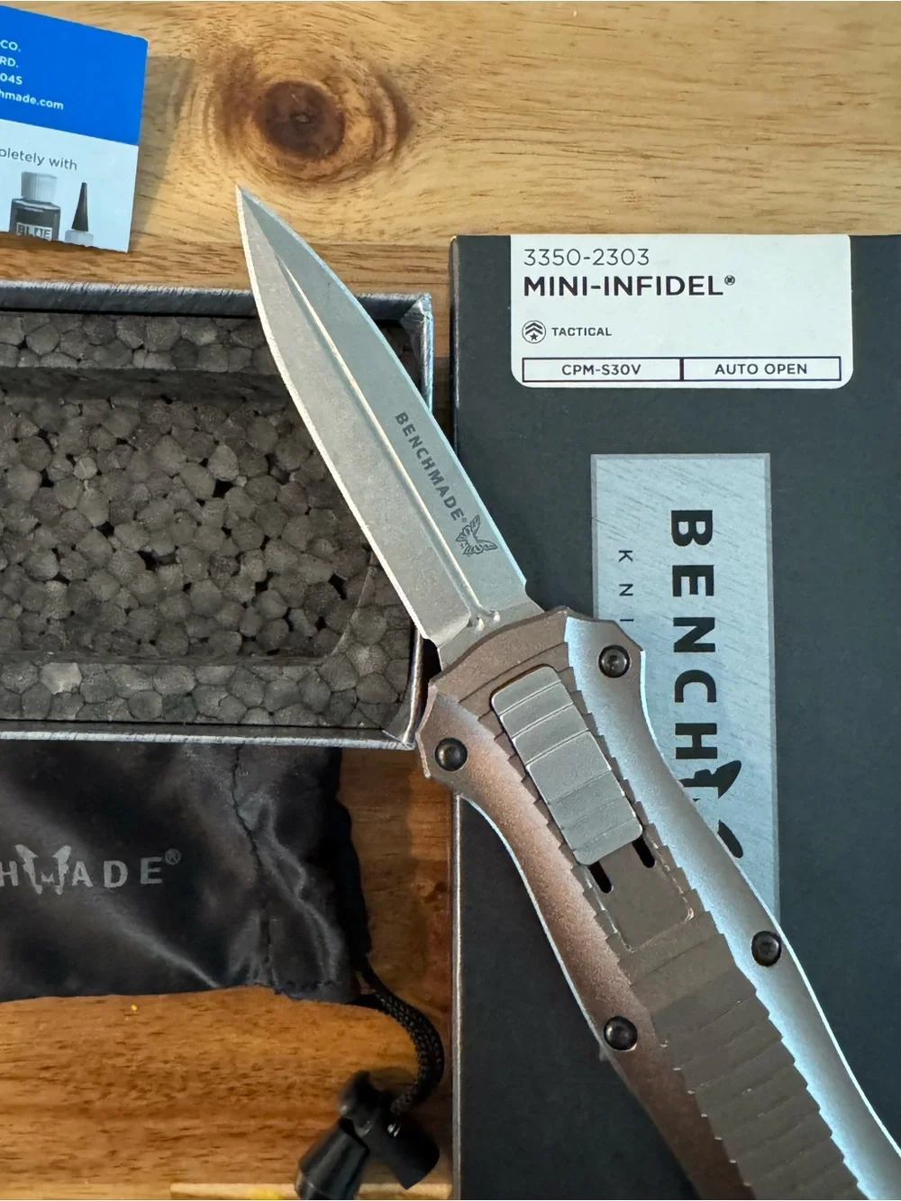 Mini-Infidel Automatic Knife — Brand new condition. Limited edition.